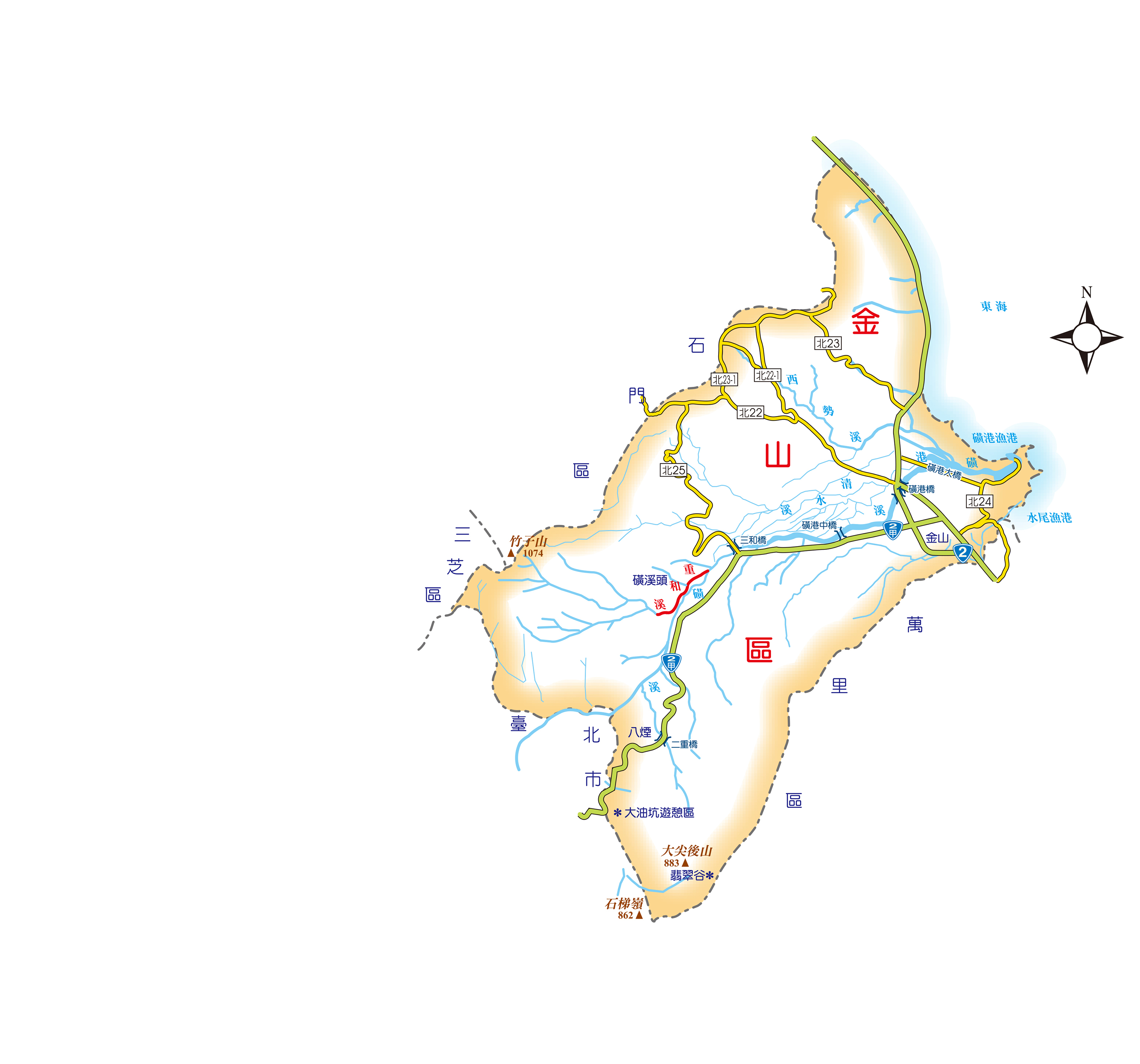 金山區 map