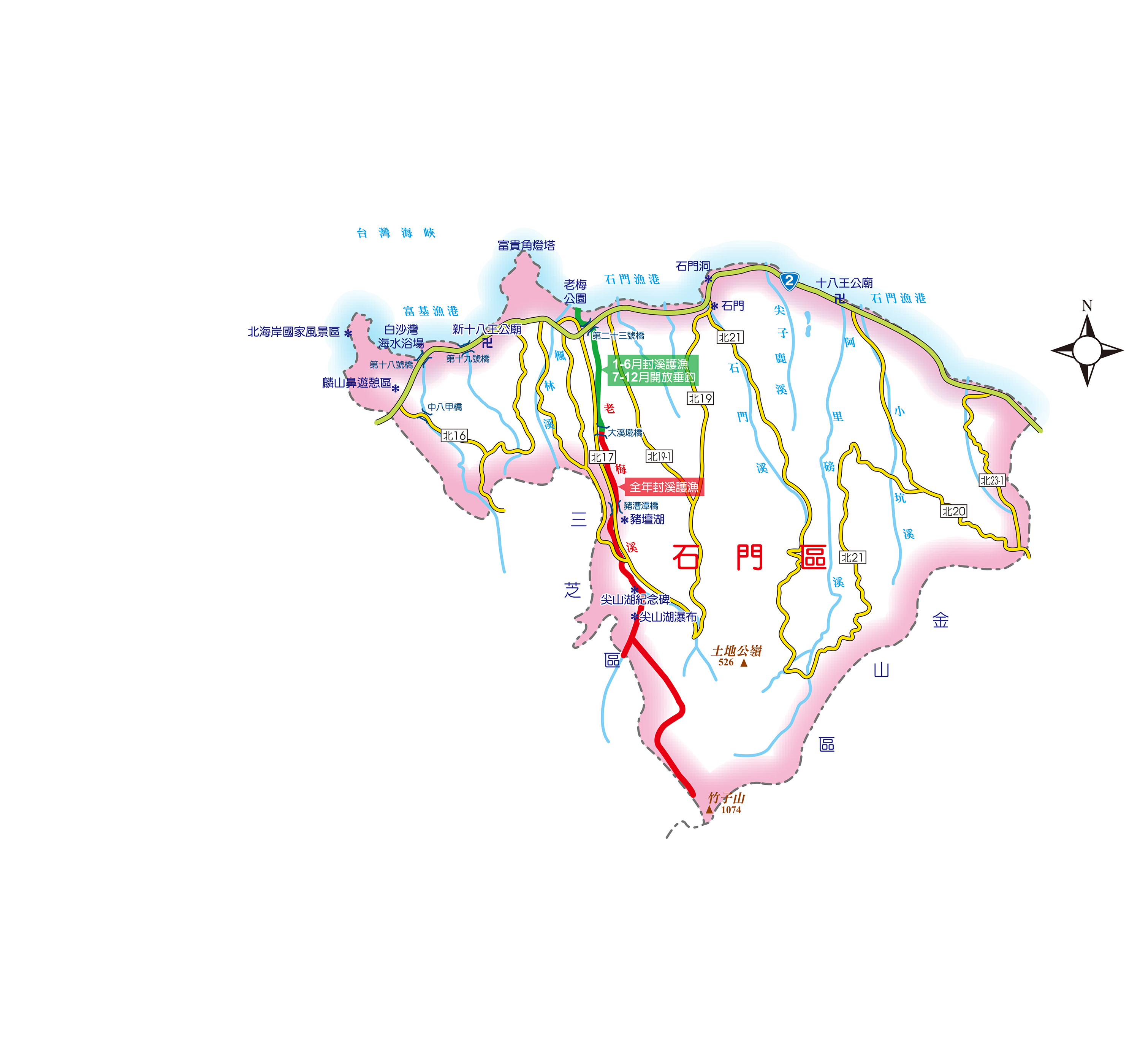 石門區 map